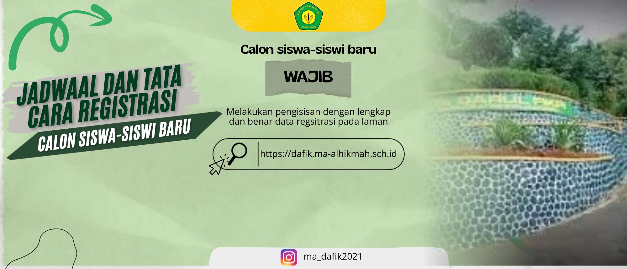 Banner Informasi PPDB MA Al Hikmah Tahun Ajaran 2026/2027